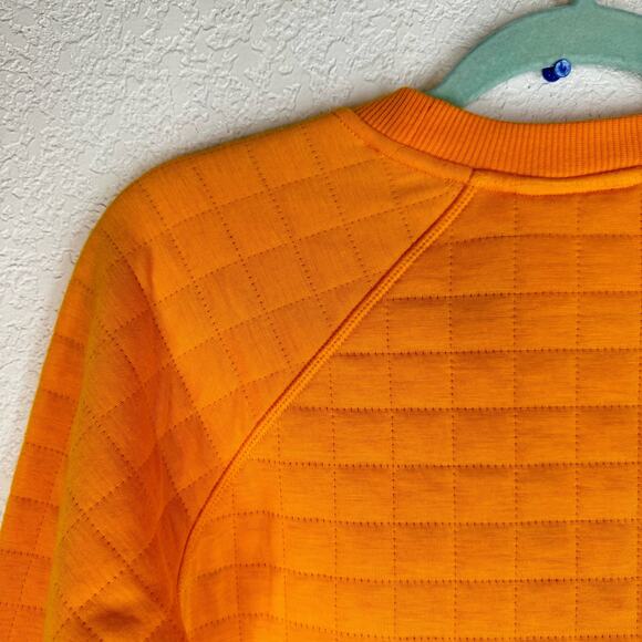 Womens Marmot Roice Yellow Gold Pullover Quilted Sweater Crewneck Small - Picture 6 of 8